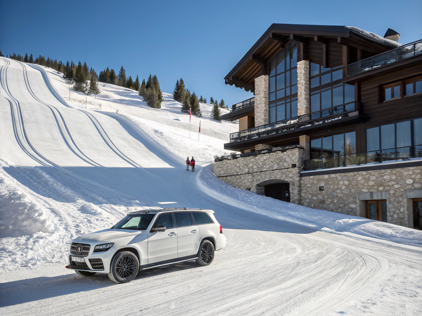 Transfert avec chauffeur de prestige vers Courchevel