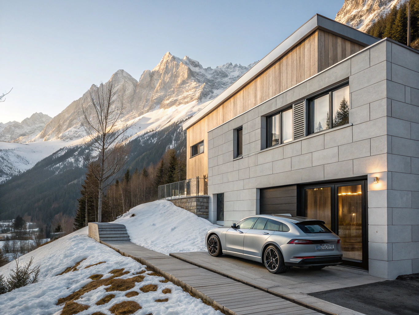 Chalet de luxe dans les Alpes