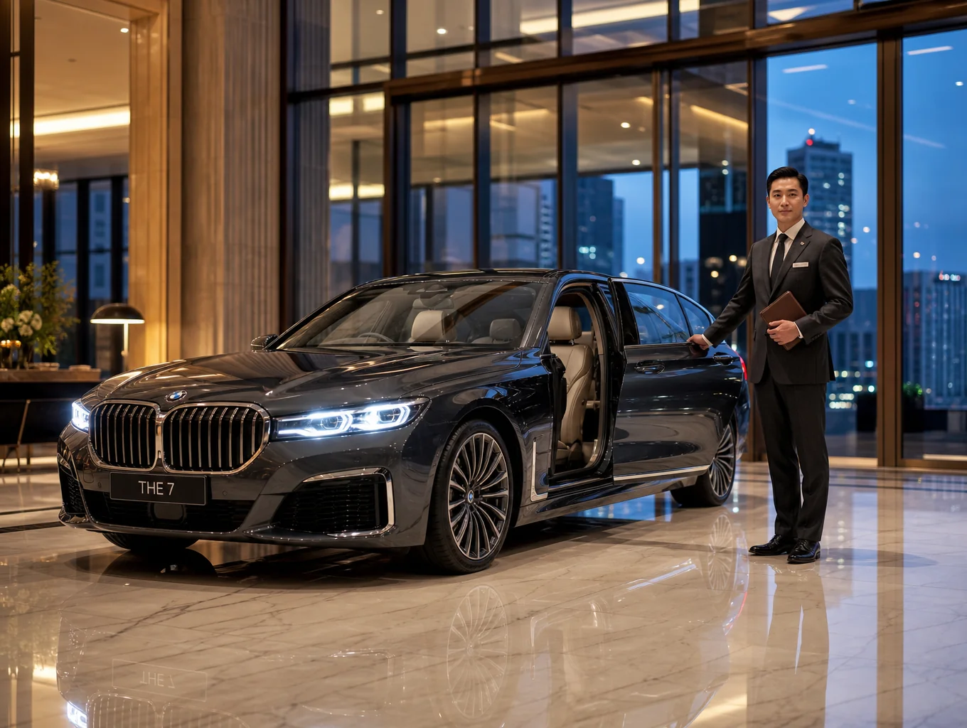 Chauffeur professionnel assistant des clients VIP avec un service personnalisé