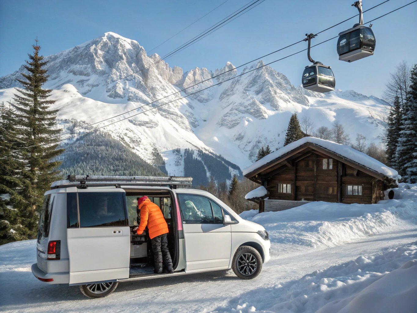 Chauffeur privé de luxe dans la station de Megève